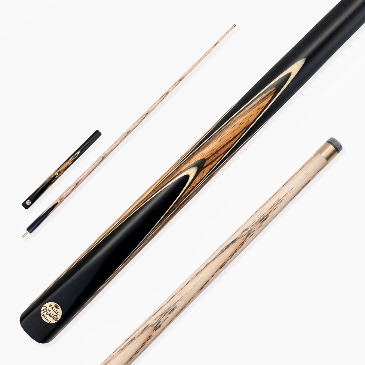 Baize Master Earthen Marksman ¾ Joint English Pool Cue with 8.5mm Baize Master Pro Impact Hybrid Tip
