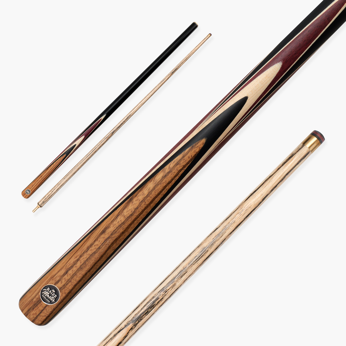 Baize Master BLACKLINE ELITE 2 Piece Snooker and Pool Cue 9.5mm Layered Tip