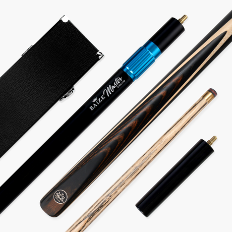 Baize Master BLACKLINE CLASSIC 2 Piece Snooker and Pool Cue and Case Set 9.5mm Layered Tip