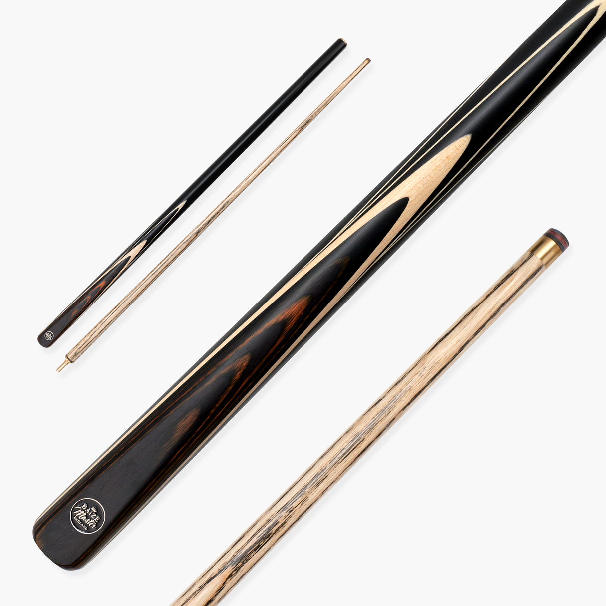 Baize Master BLACKLINE ELITE 2 Piece Snooker and Pool Cue 9.5mm Layered Tip