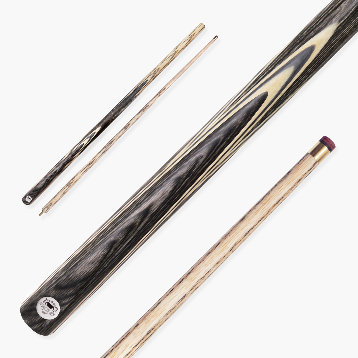 PRO147 TRIUMPH 2 Piece Premium Ash Snooker and Pool Cue with 9.5mm Professional Layered Tip