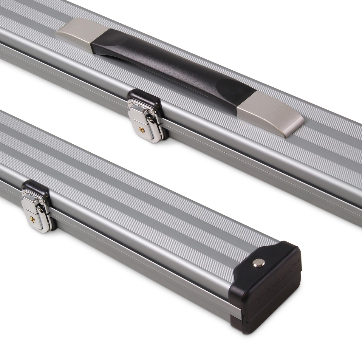 1 Piece Wide Aluminium LOCKABLE LUXURY Snooker Pool Cue Case - Holds 2 Cues