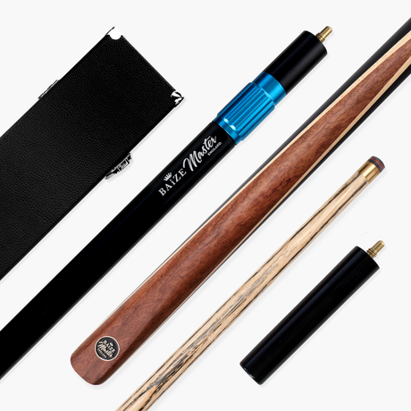 Baize Master BLACKLINE CLASSIC 2 Piece Snooker and Pool Cue and Case Set 9.5mm Layered Tip