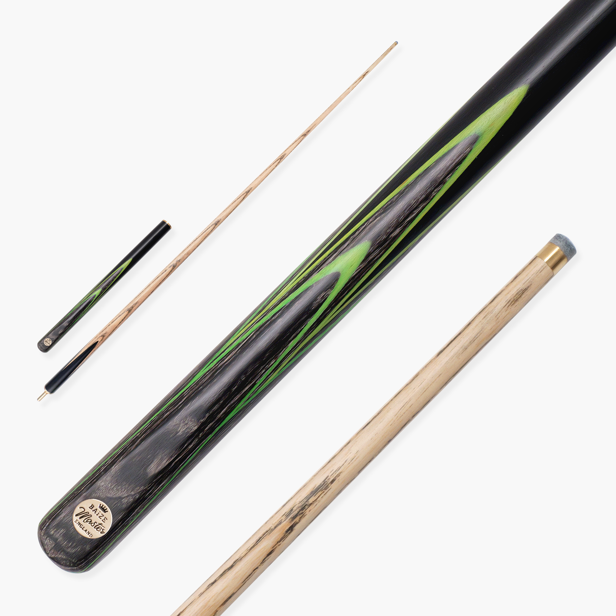 Baize Master G14 Emperor 57 Inch ¾ Professional English Pool Cue 8.5mm with with Hand Fitted PRO SPIN Medium Tip - Hand Finished in the UK by Cue Care Jim using Lynch’s Cue Balm