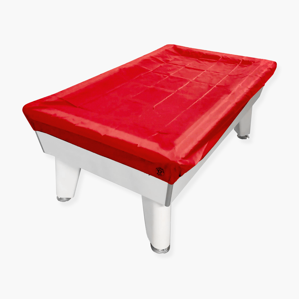 Jonny 8 Ball 6ft Fitted Nylon Snooker Pool Table Cover - RED