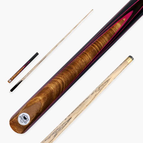PRO147 Pearl Pink 3/4 Snooker Pool Cue 57" 9.5mm Tip | Cue + Case