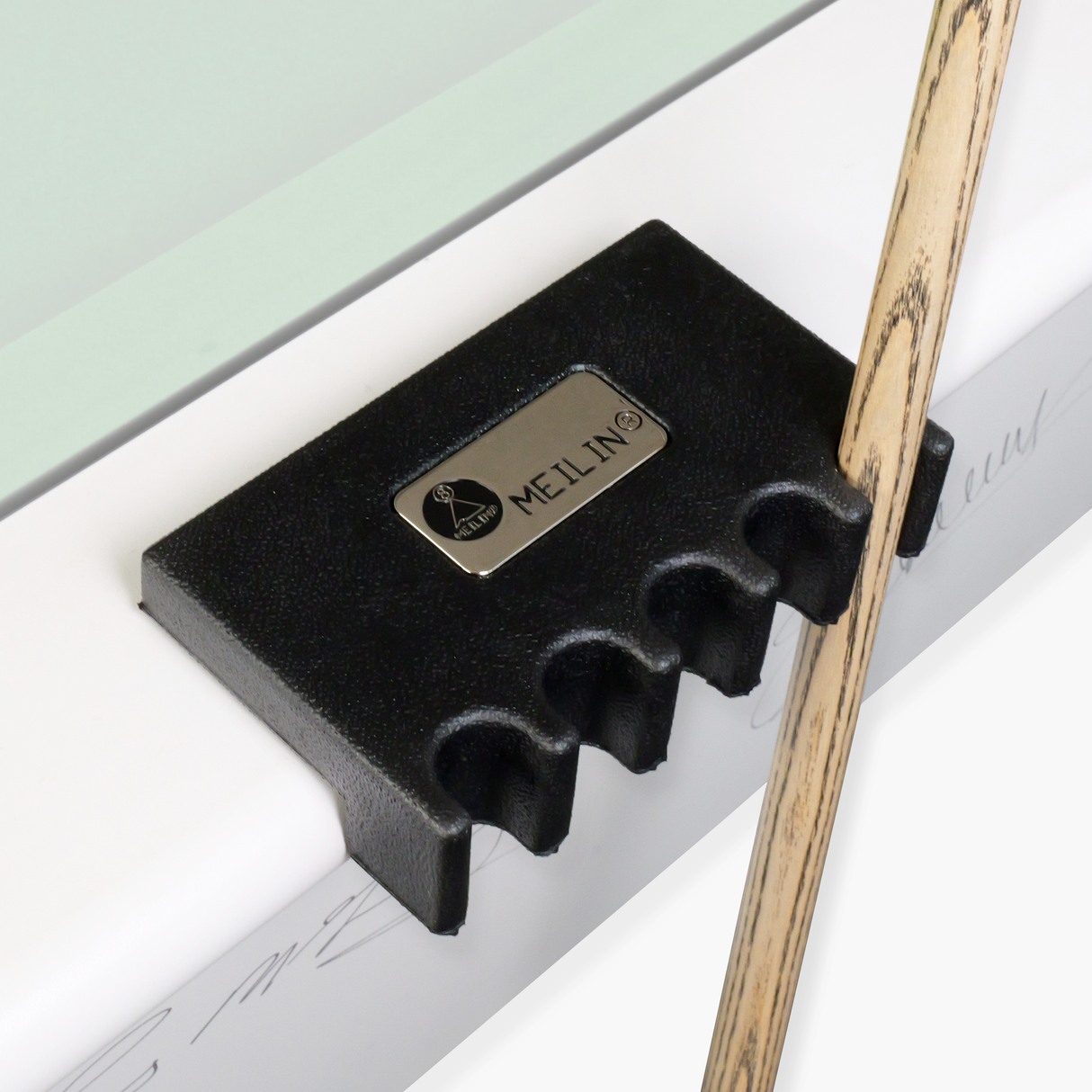 Meilin Weighted Rubber Cue Holder – Attaches to Edge of Table – Holds 5 Snooker or Pool Cues