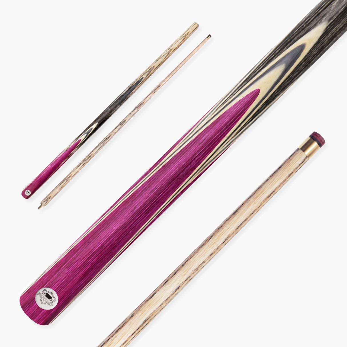 PRO147 TRIUMPH 2 Piece Premium Ash Snooker and Pool Cue with 9.5mm Professional Layered Tip