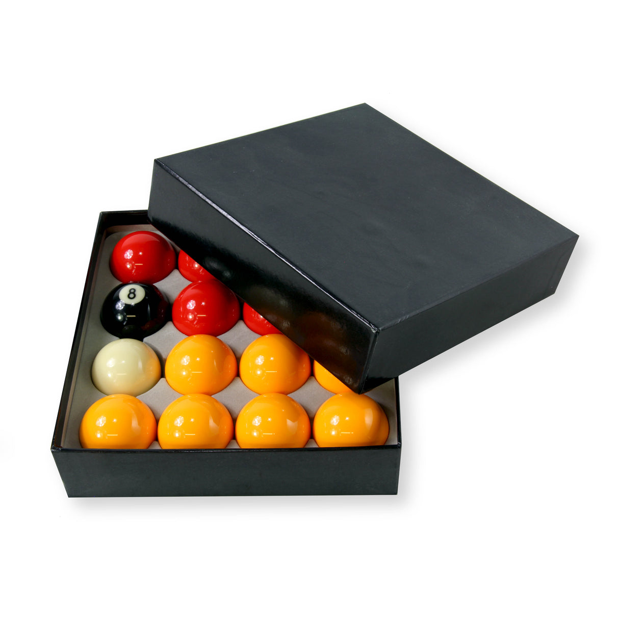 PREMIUM GRADE 2" Inch (50.8mm) Reds and Yellows English Pool Balls + 1 7/8 Inch Cue Ball - Perfect for Home Tables and Coin-operated Tables