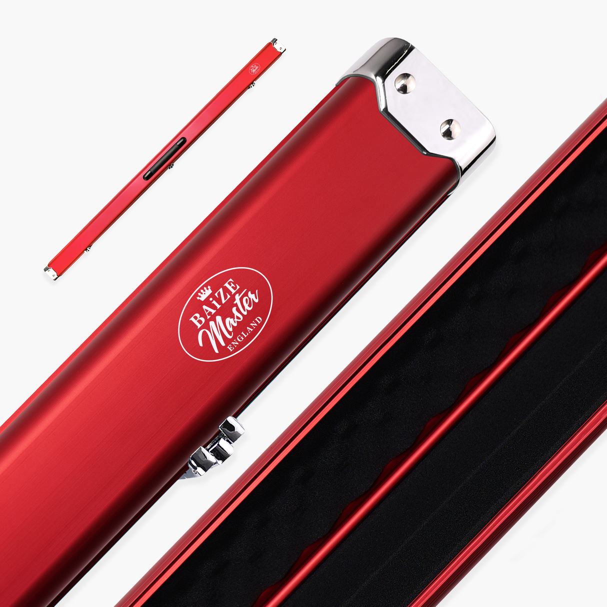 Baize Master SATIN LINE 3/4 Luxury Aluminium Cue Case - Holds 1 x 3/4 Joint Cue + Extensions