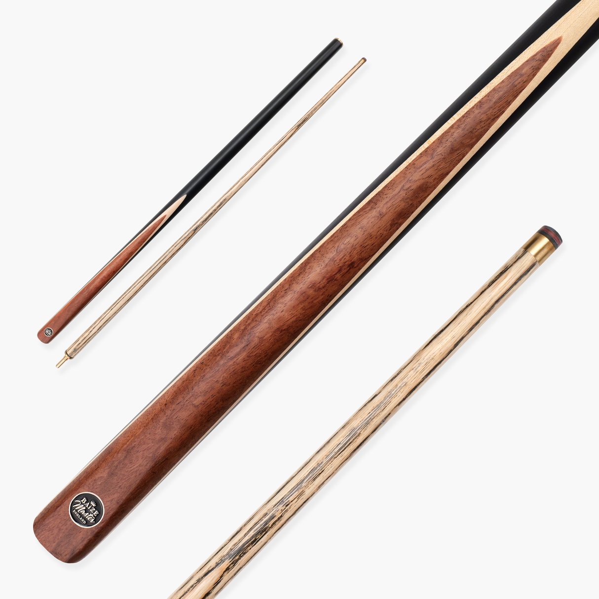 Baize Master BLACKLINE CLASSIC 2 Piece Snooker and Pool Cue 9.5mm Layered Tip