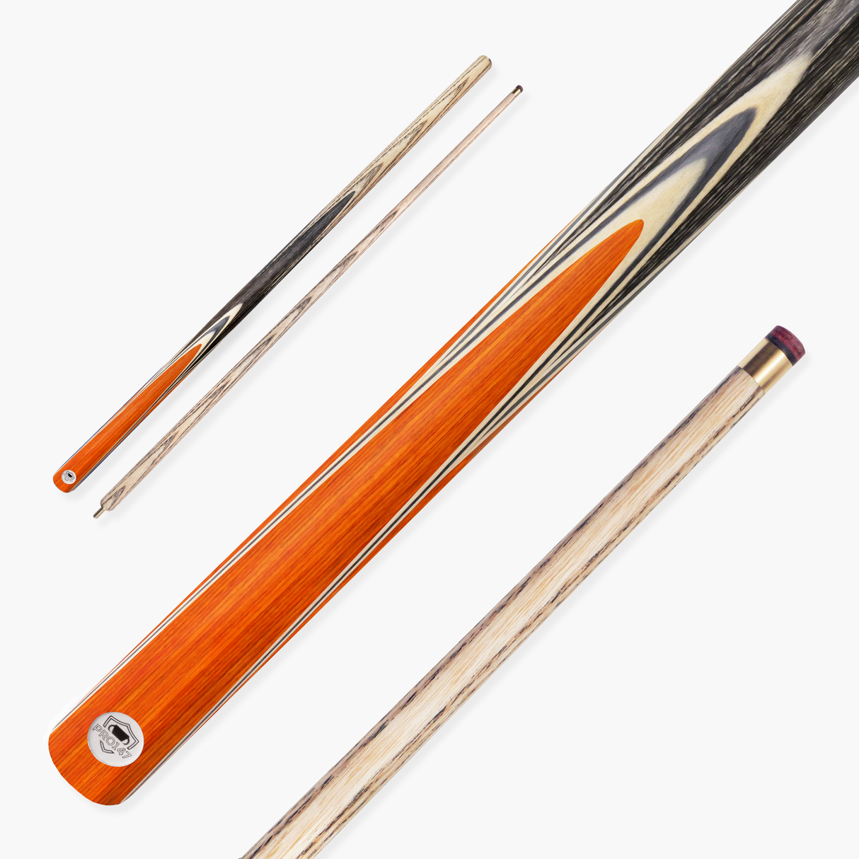PRO147 TRIUMPH 2 Piece Premium Ash Snooker and Pool Cue with 9.5mm Professional Layered Tip
