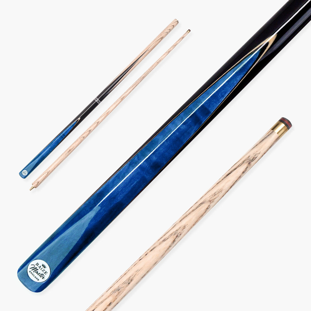 Baize Master CONQUEST 52 Inch 2 Piece Junior Snooker Pool Cue with 9.5mm Tip Baize Master
