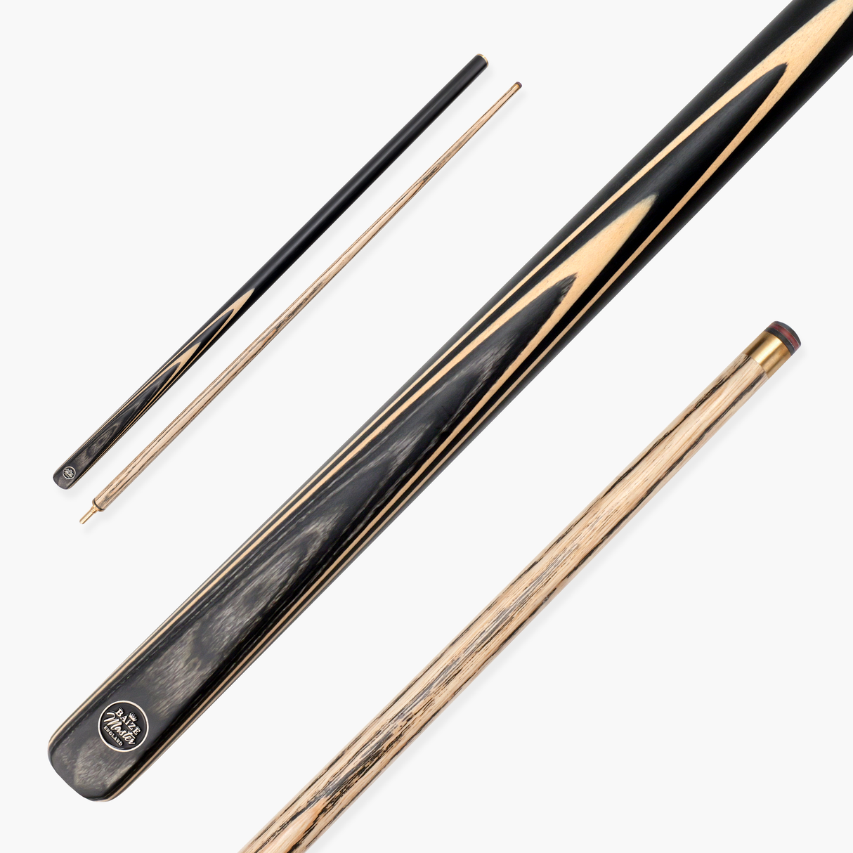 Baize Master BLACKLINE CLASSIC 2 Piece Snooker and Pool Cue 9.5mm Layered Tip