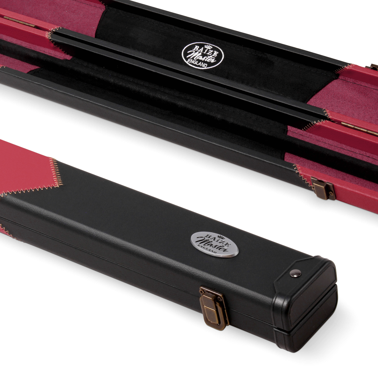 Baize Master 1 Piece ARROW Snooker Pool Cue Case with Plastic Ends - Holds 2 Cues