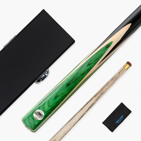 PRO147 Windsor 2 Piece Snooker and Pool Cue and Case Set 9.5mm Red Professional Tip