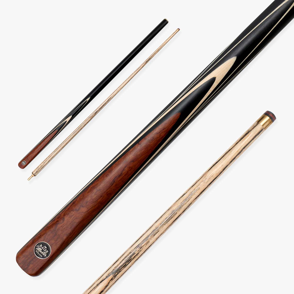 Baize Master BLACKLINE ELITE 2 Piece Snooker and Pool Cue 9.5mm Layered Tip