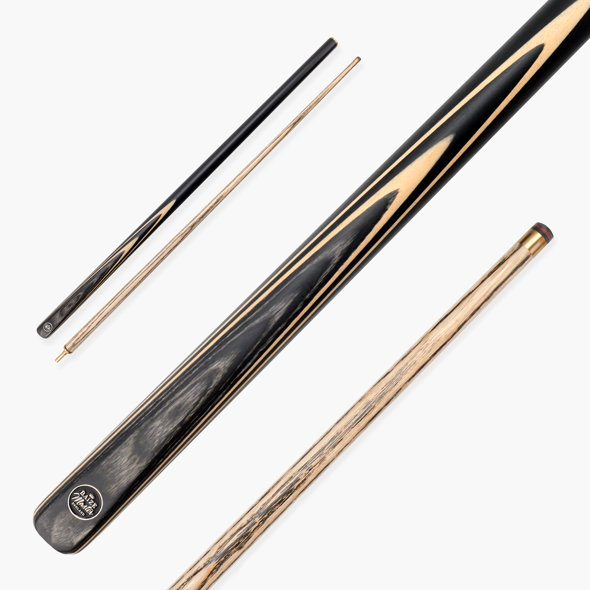 Baize Master BLACKLINE CLASSIC 2 Piece English Pool Cue 8.5mm Layered Tip