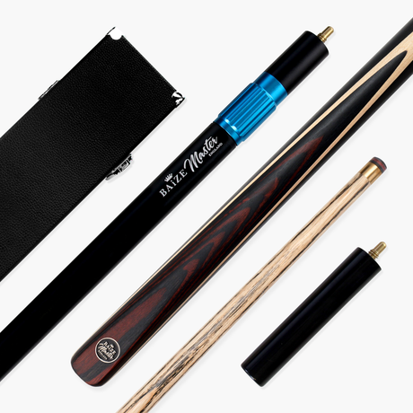 Baize Master BLACKLINE CLASSIC 2 Piece Snooker and Pool Cue and Case Set 9.5mm Layered Tip