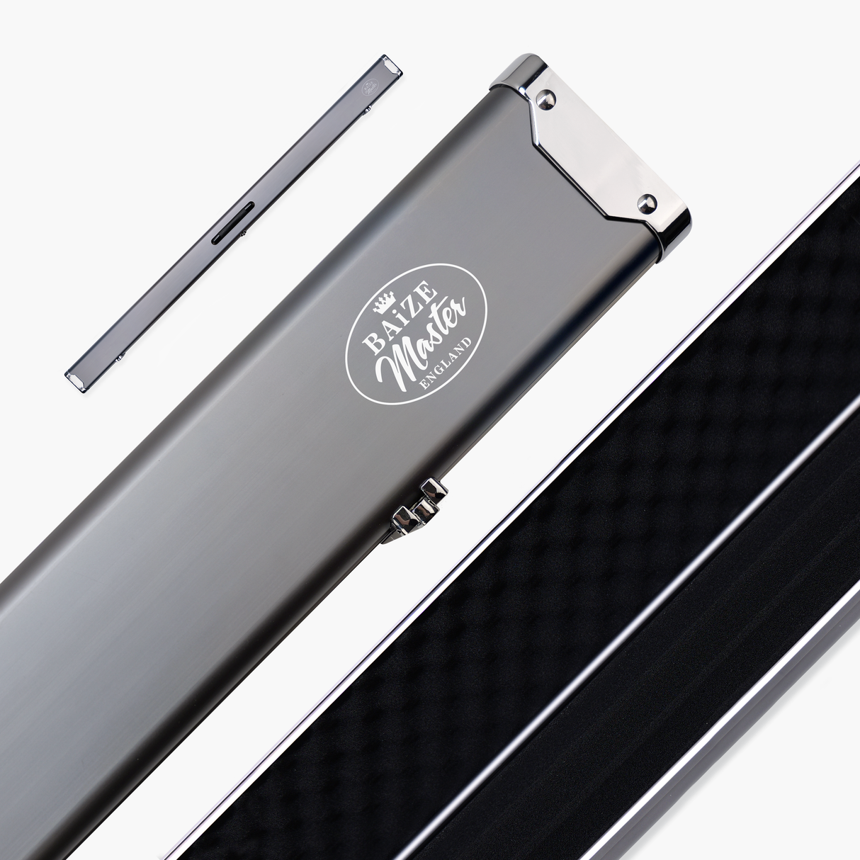 Baize Master SATIN LINE One Piece Luxury Snooker Pool Cue Case - Holds 3 Cues