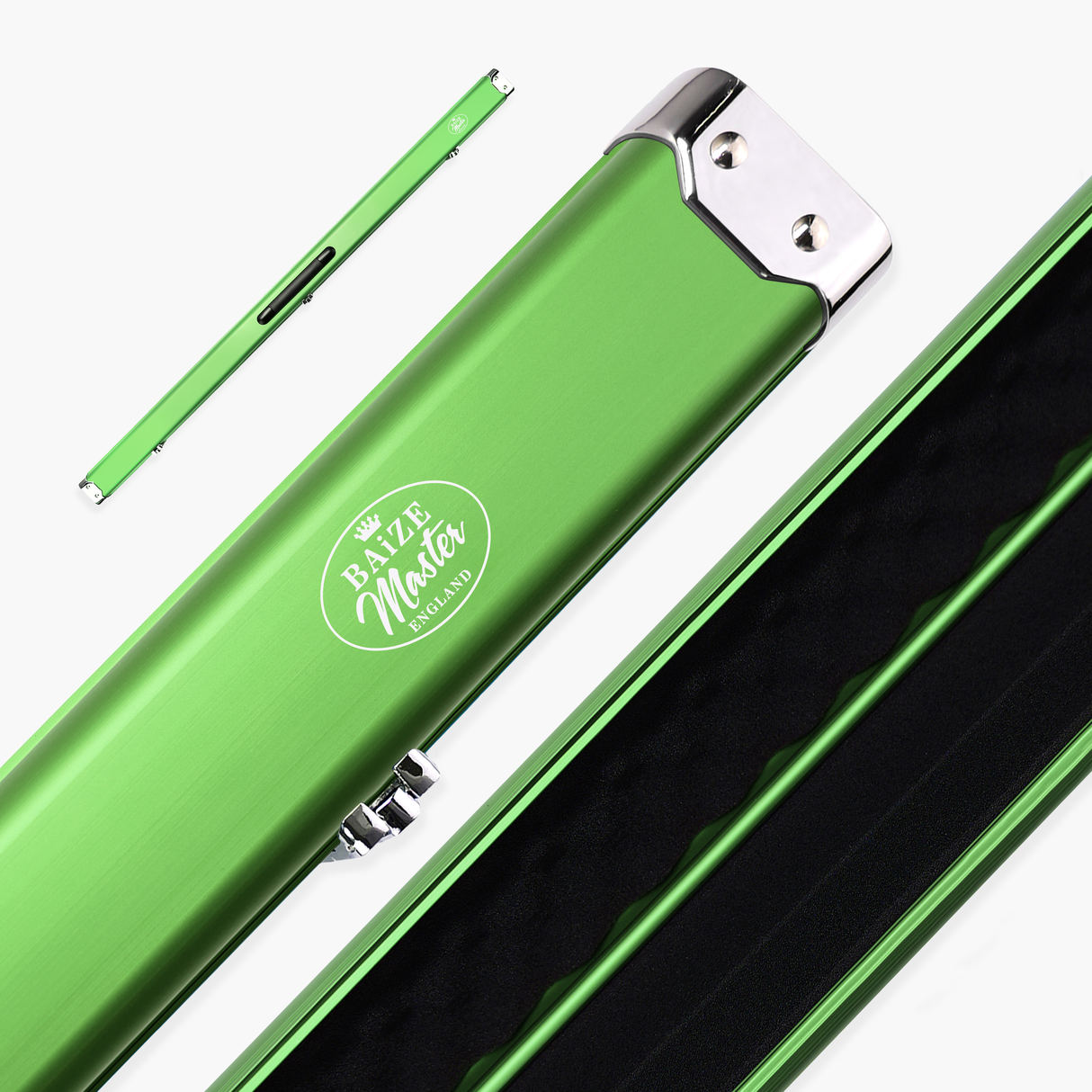 Baize Master SATIN LINE 3/4 Luxury Aluminium Cue Case - Holds 1 x 3/4 Joint Cue + Extensions