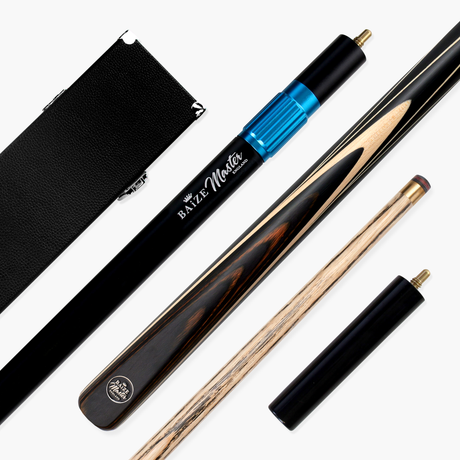 Baize Master BLACKLINE ELITE 2 Piece Snooker and Pool Cue and Case Set 9.5mm Layered Tip