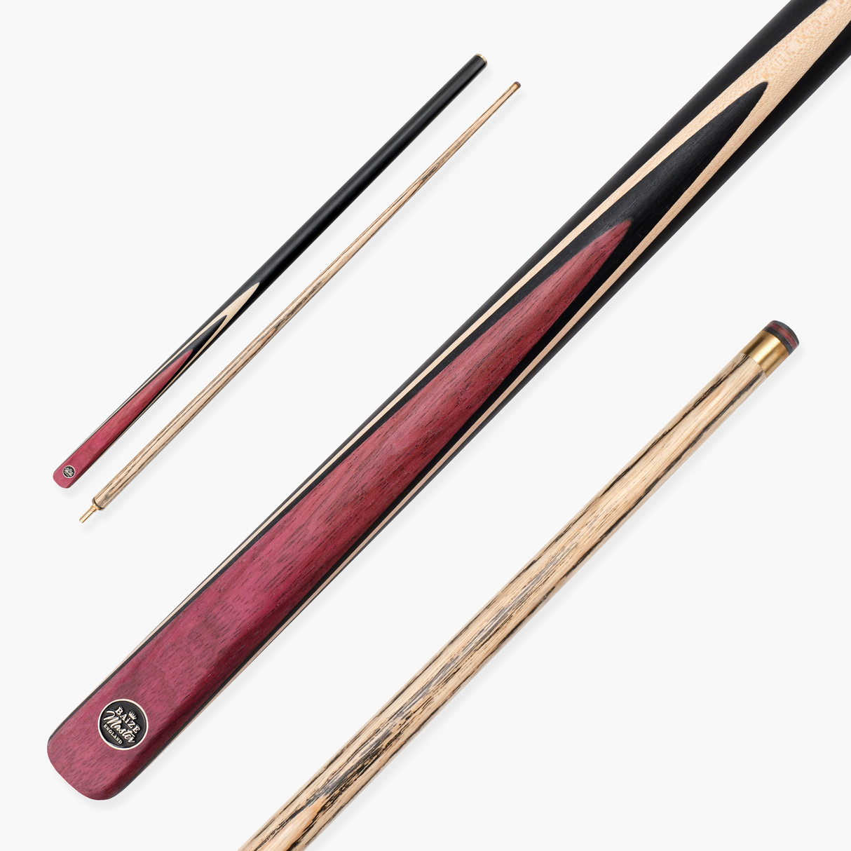 Baize Master BLACKLINE CLASSIC 2 Piece Snooker and Pool Cue 9.5mm Layered Tip