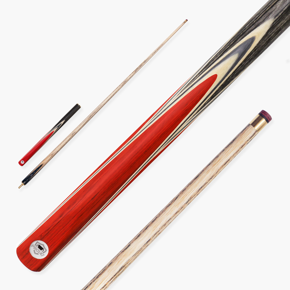 PRO147 TRIUMPH 3/4 Joint Premium Ash Snooker and Pool Cue with 9.5mm Professional Layered Tip
