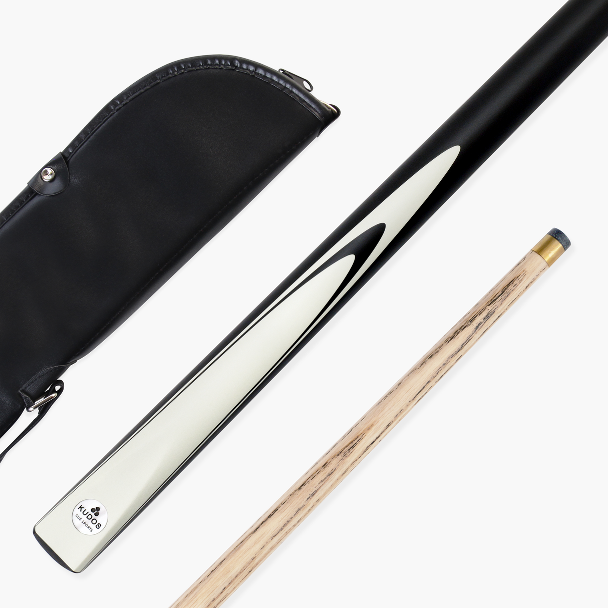 Kudos Pulse 57 Inch 2 Piece Heavyweight Snooker Pool Cue and Case Set 9.5mm Tip