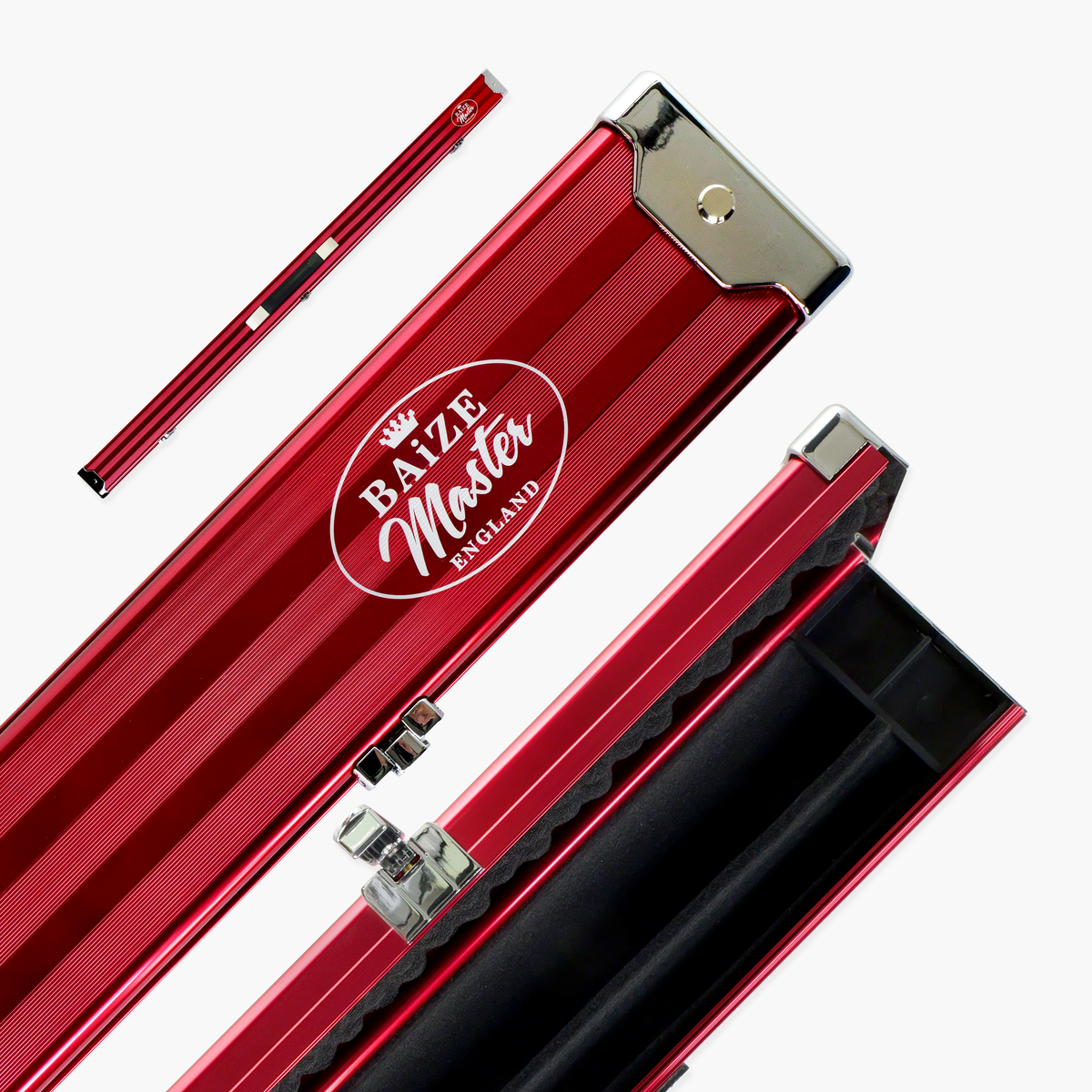 Baize Master Pro Line 3/4 2 Slot Luxury Aluminium Snooker and Pool Cue Case - Holds 1 Cue