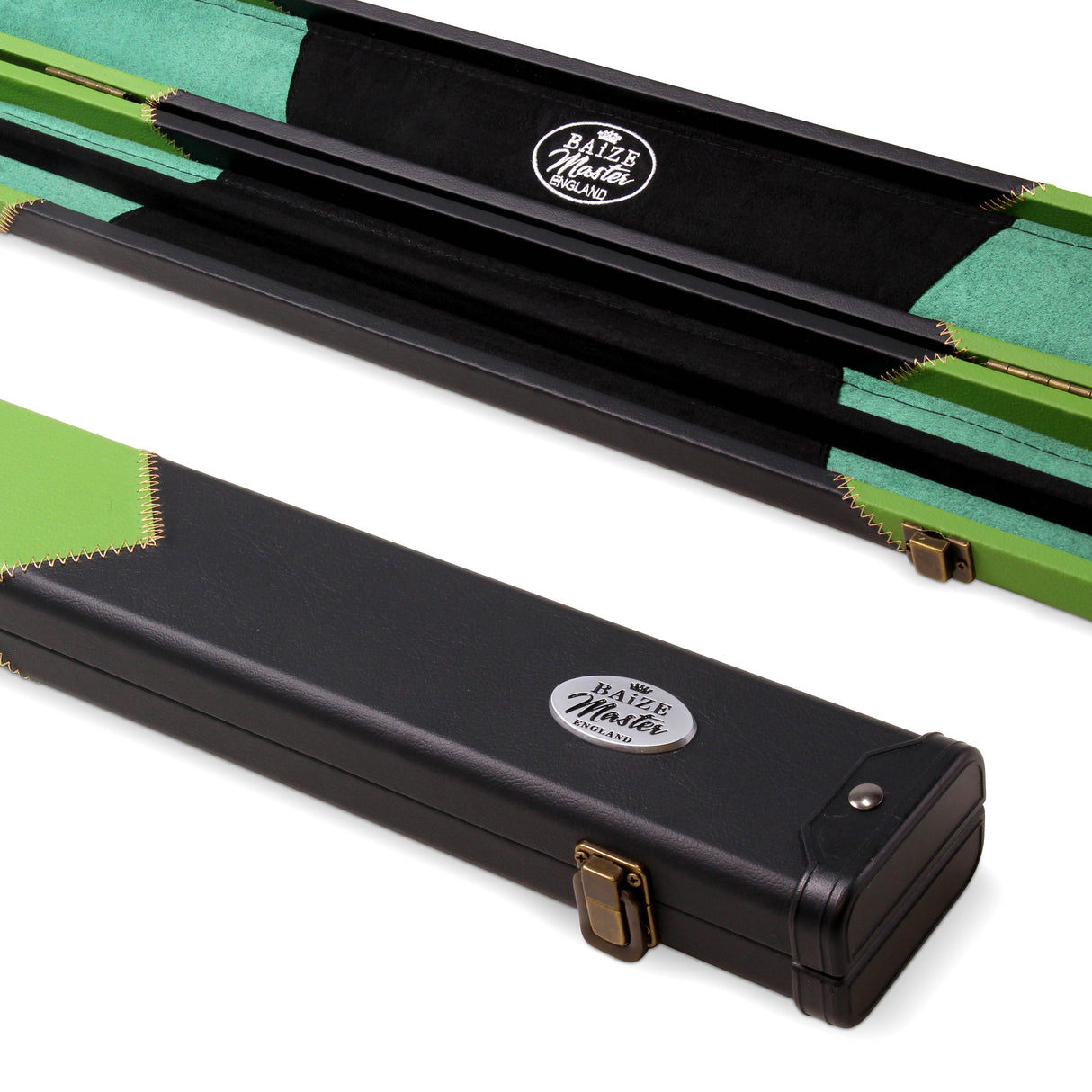 Baize Master 1 Piece ARROW Snooker Pool Cue Case with Plastic Ends - Holds 2 Cues
