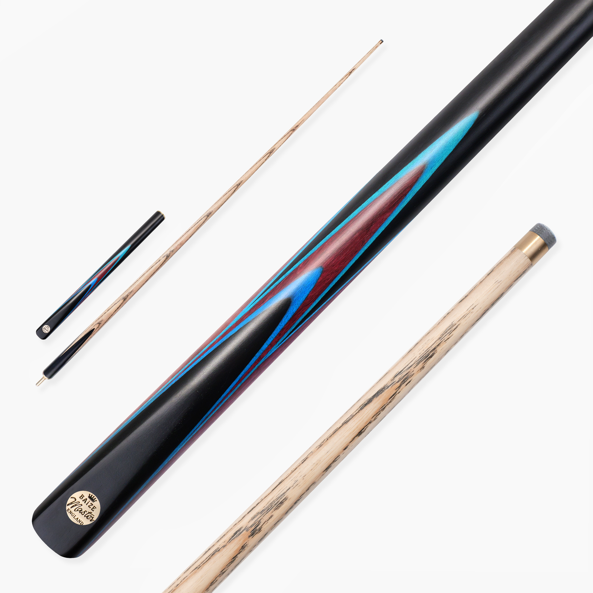 Baize Master Junior Marksman 52 Inch 3/4 Joint English Pool Cue with 9mm Tip