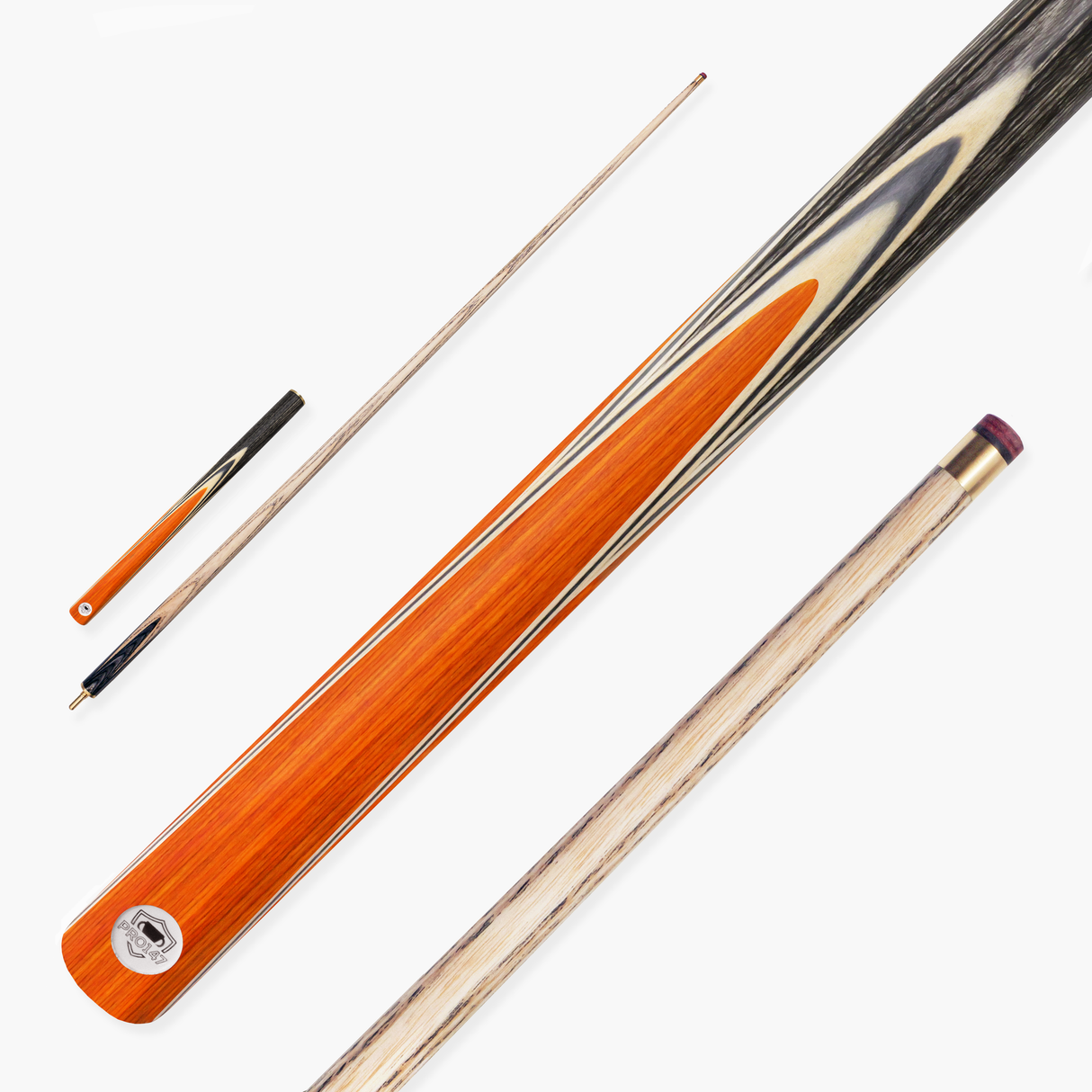 PRO147 TRIUMPH 3/4 Joint Premium Ash Snooker and Pool Cue with 9.5mm Professional Layered Tip