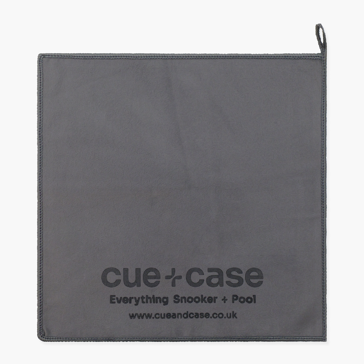 Cue + Case Grey Snooker and Pool Microfibre Cue Towel - 30cm x 30cm
