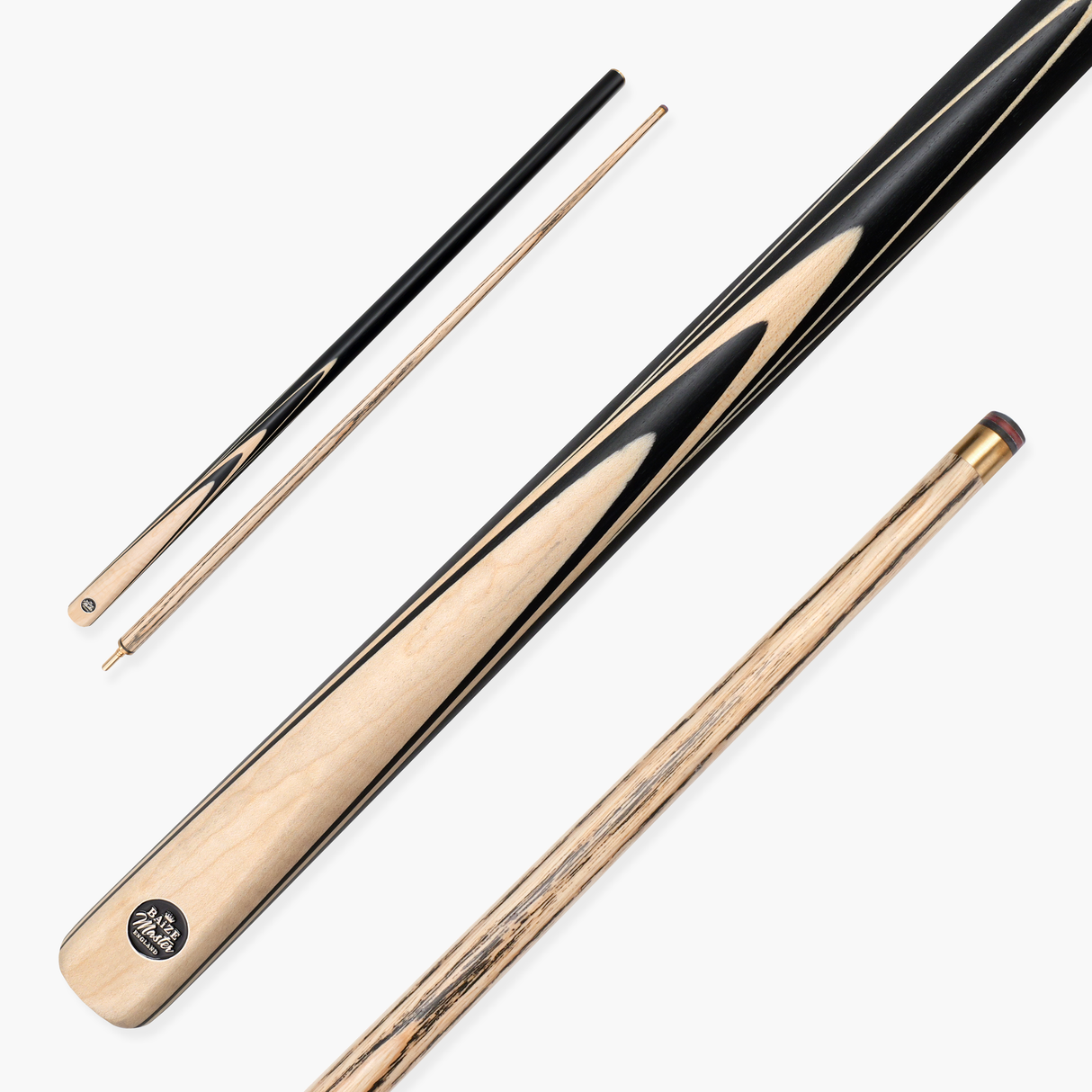 Baize Master BLACKLINE ELITE 2 Piece Snooker and Pool Cue 9.5mm Layered Tip