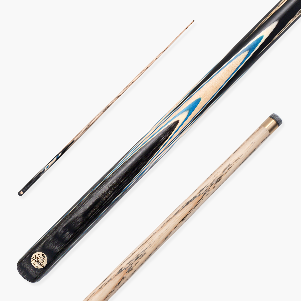 Baize Master Cobalt Centurion 58 Inch 1 Piece Snooker and Pool Cue with 9.5mm Pro Impact Tip