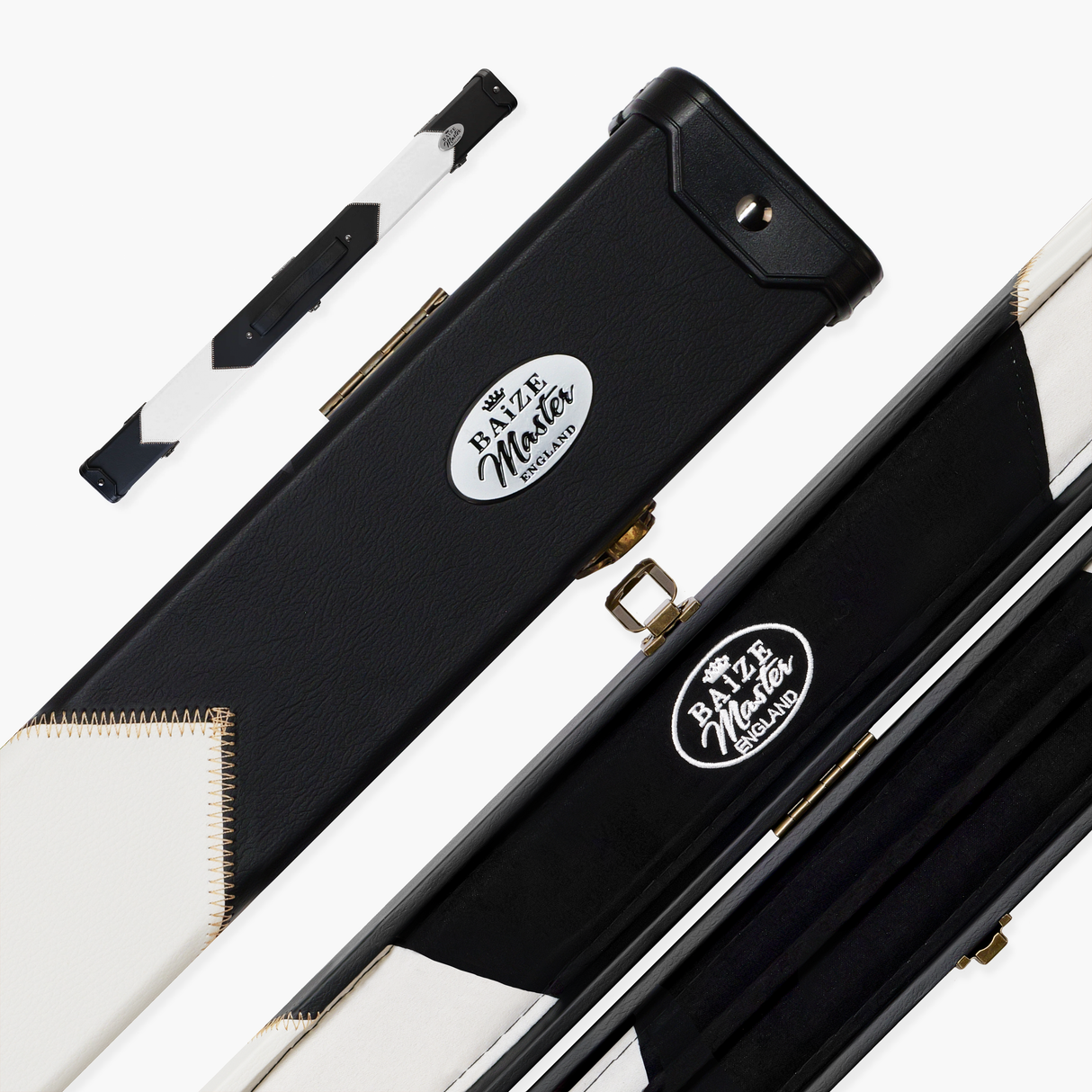 Baize Master Deluxe ARROW 2 Piece Snooker Pool Cue Case with Matching Colour Interior Baize Master