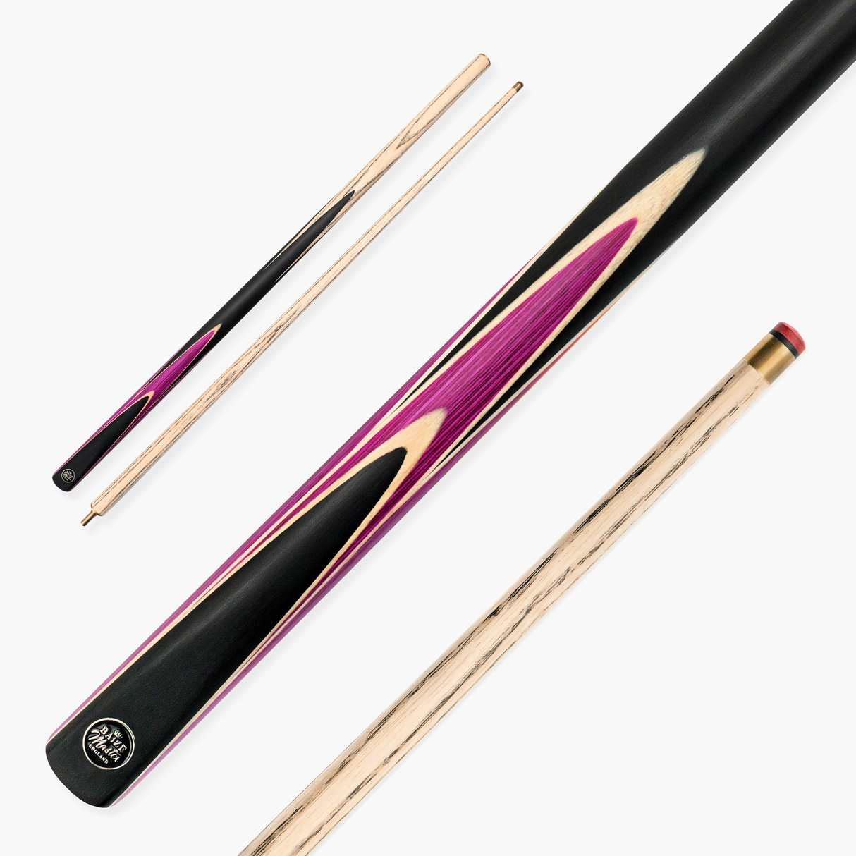 Baize Master CRUCIBLE 57 Inch 2 Piece Centre Joint Ash Snooker Pool Cue with 9.5mm Tip