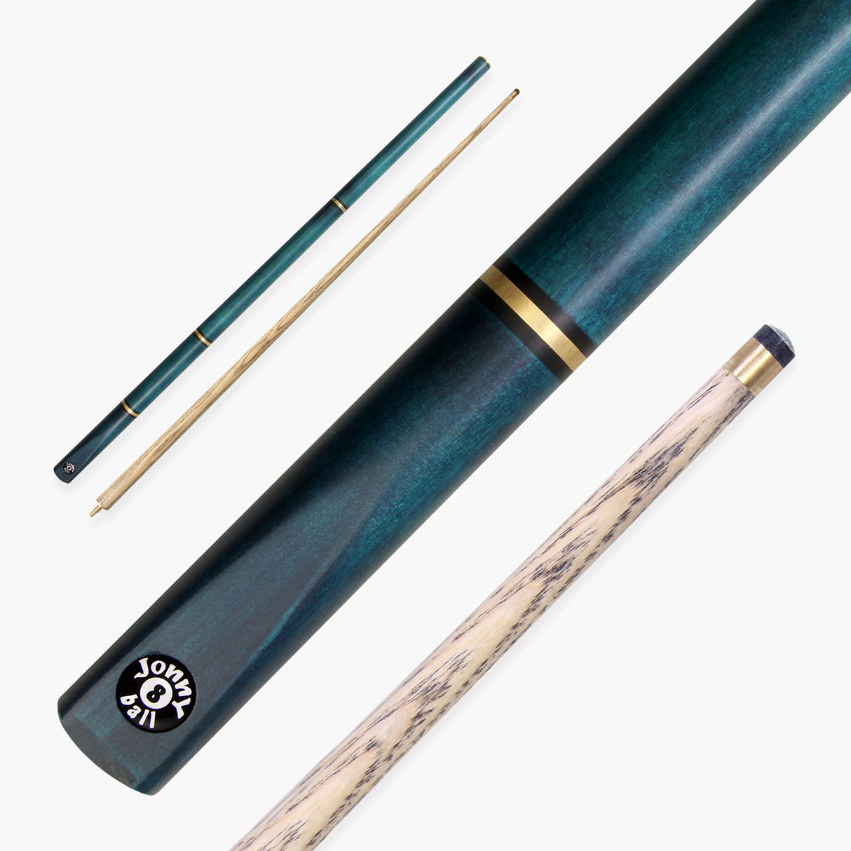 Jonny 8 Ball COMBI Length Adjustable 5 Piece Ash Snooker Pool Cue – 9mm Tip