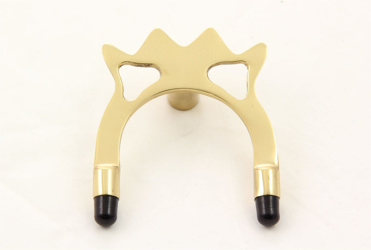 Gold-Plated Spider Rest Head for Snooker & Pool with Protective Feet