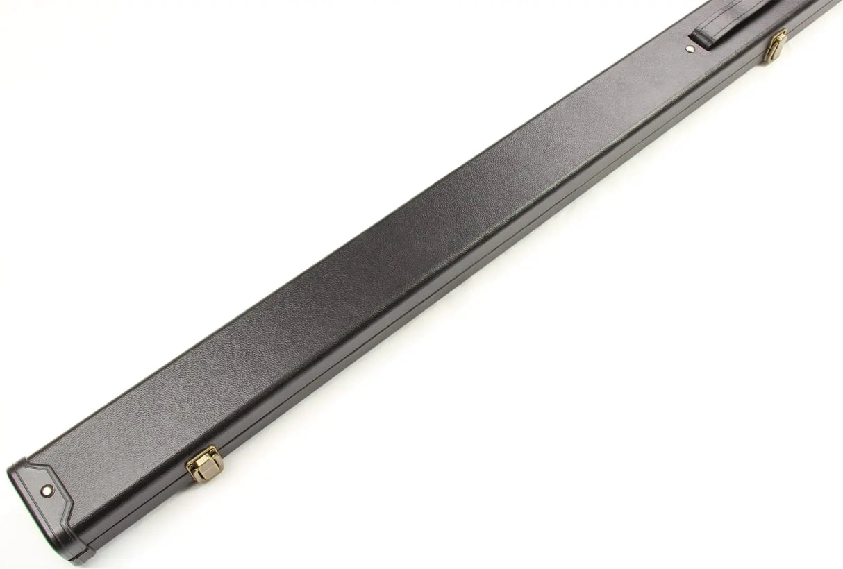 1 Piece PLAIN BLACK Tough Plastic Ends Snooker Cue Case – Holds 2 Cues Cue & Case