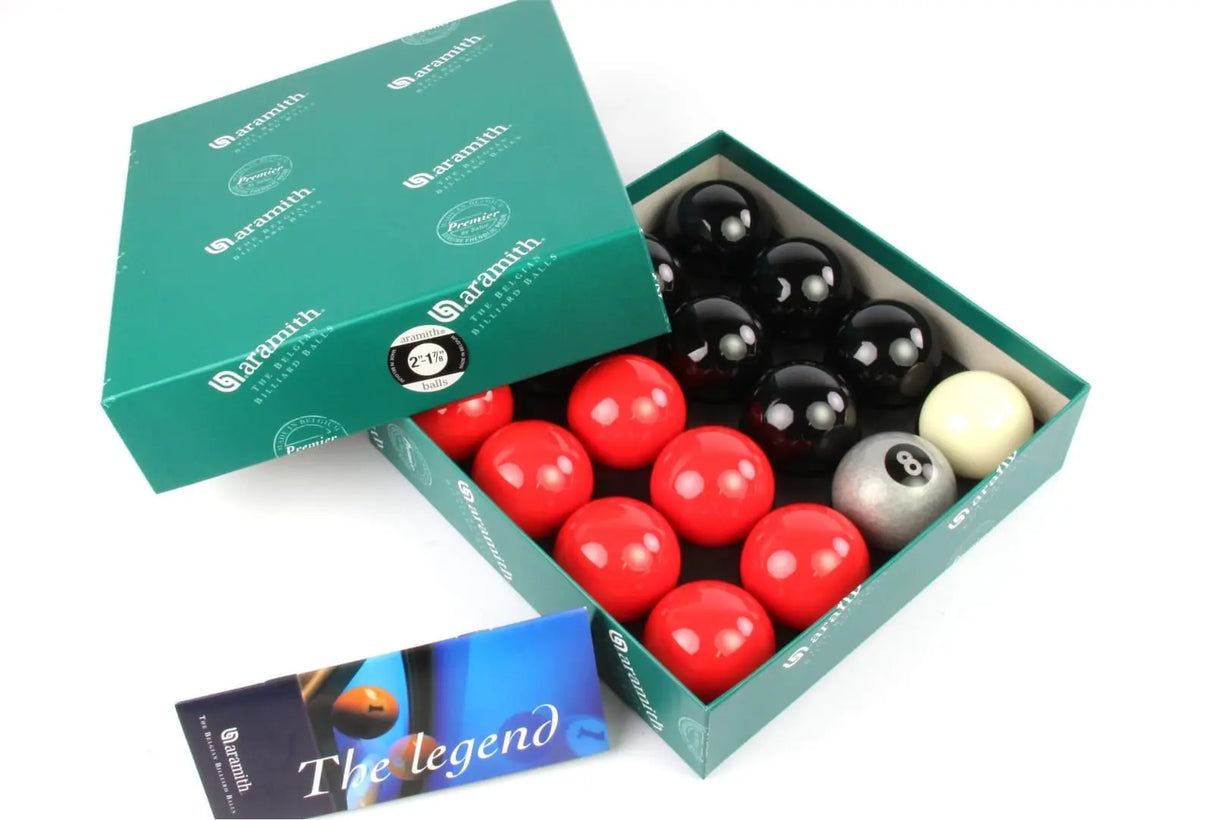 EXCLUSIVE! Aramith Premier SILVER 8 BALL Edition RED and BLACK Pool Balls Aramith