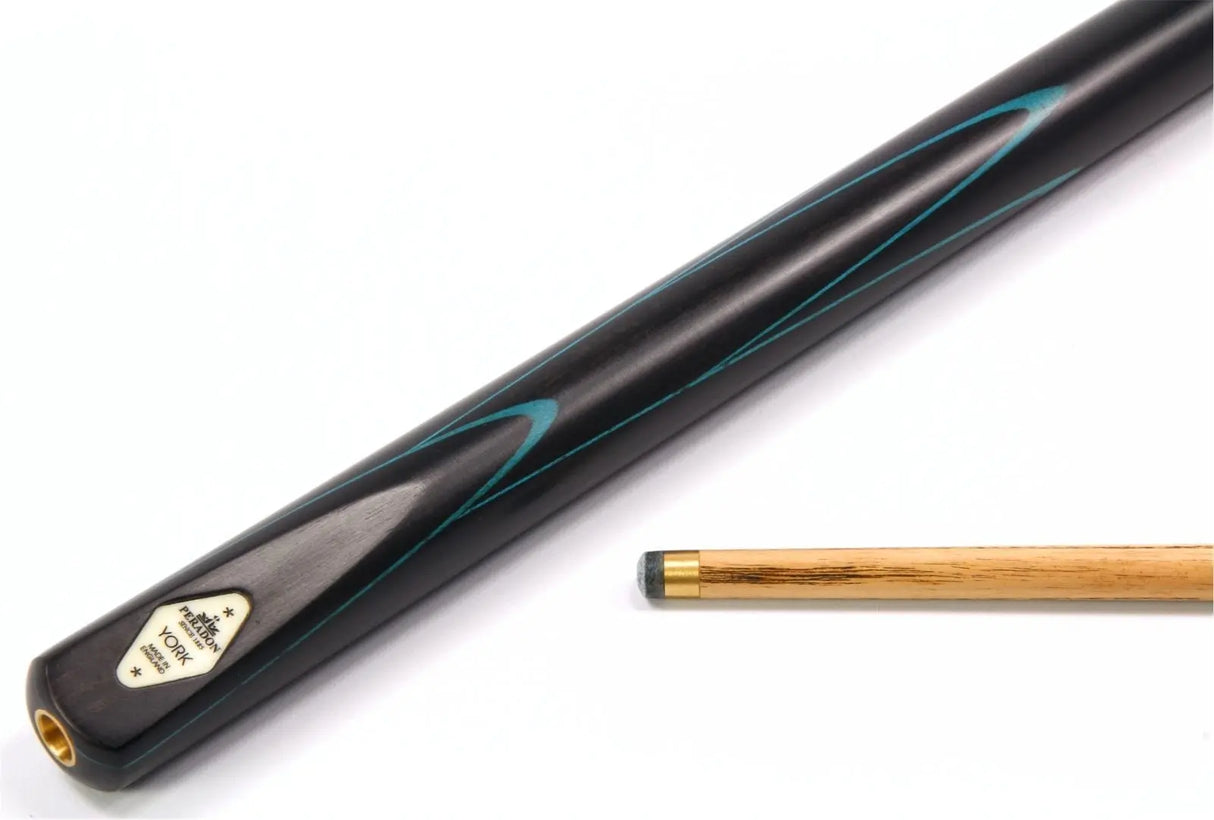 Peradon YORK 3/4 Jointed Hand Made Real Ebony Snooker Cue 58 Inch – Made In UK