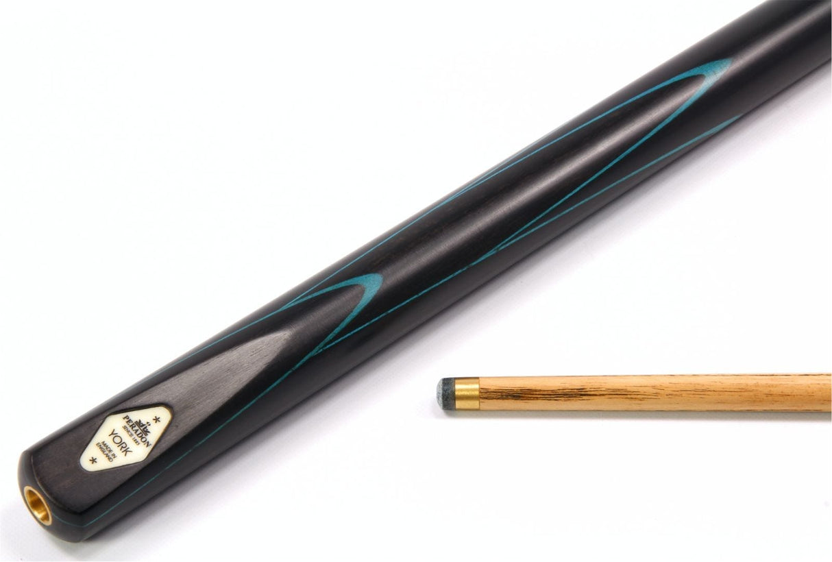 Peradon YORK 3/4 Jointed Hand Made Real Ebony Snooker Cue 58 Inch – Made In UK