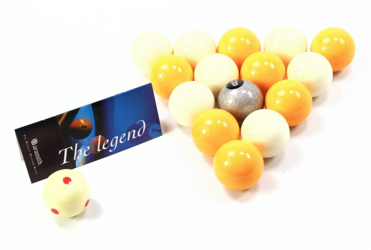 EXCLUSIVE! Aramith SILVER 8 Edition YELLOW & WHITE Pool Balls - PRO CUP Cue Ball