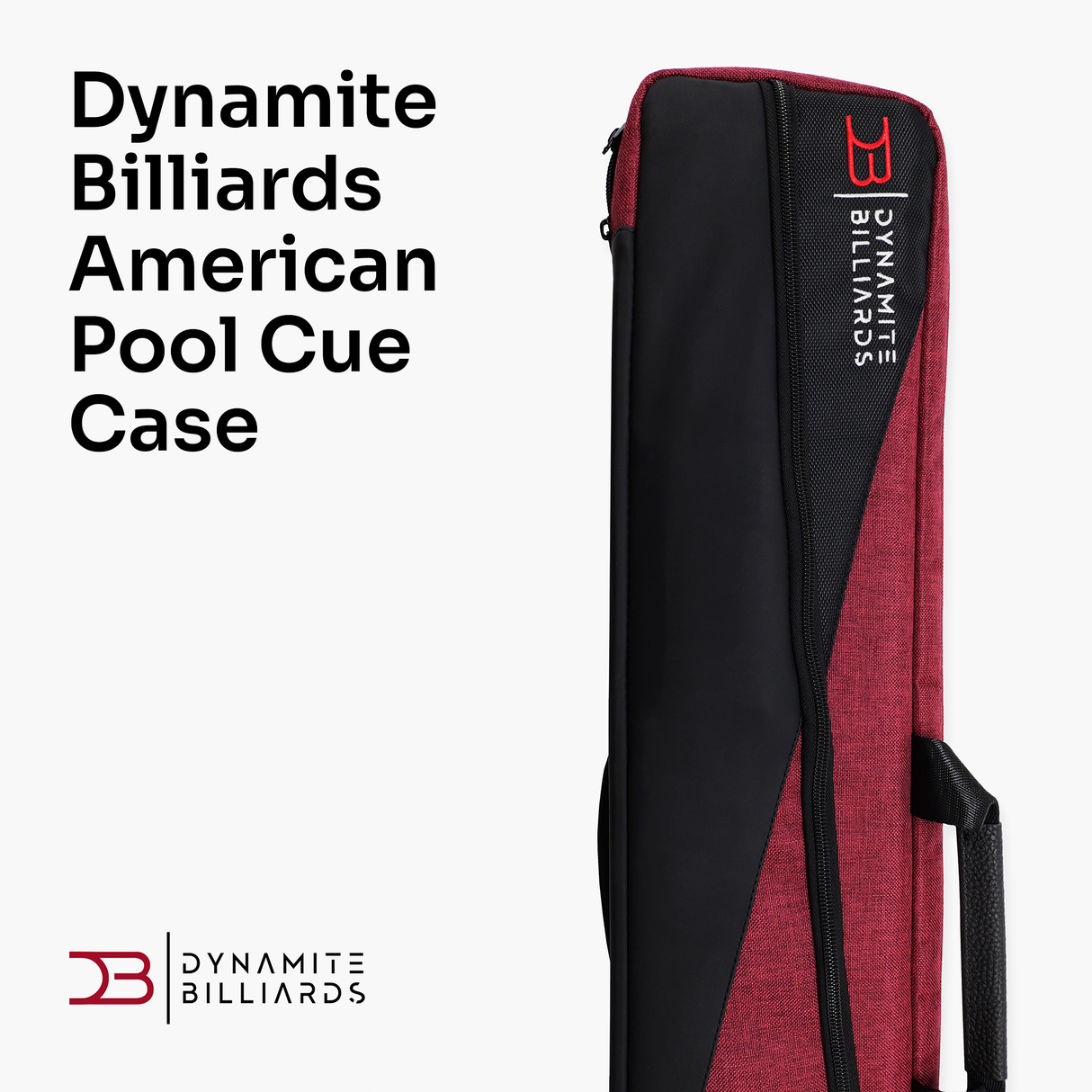 Dynamite Billiards by Darren Appleton 2 Piece American Pool Cue Case Bag with Shoulder Straps – 3 x 6 – Holds 3 Butts and 6 Shafts