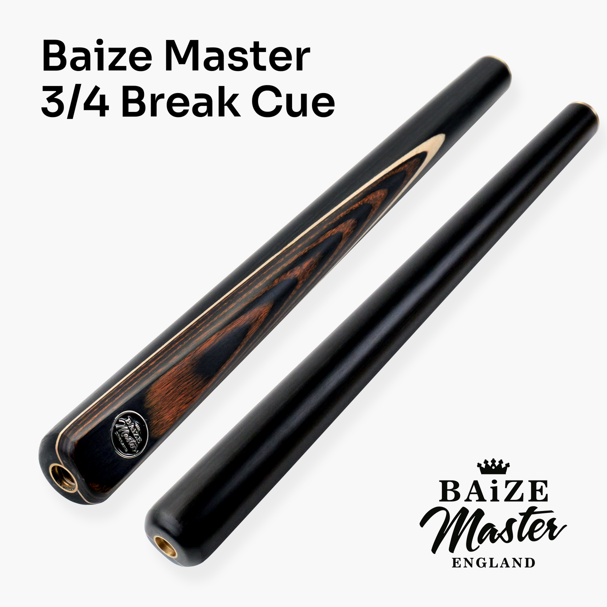 Baize Master Copper Crusher 57 Inch ¾ Joint English Pool Break Cue - 11mm Tip – For Breaking Only