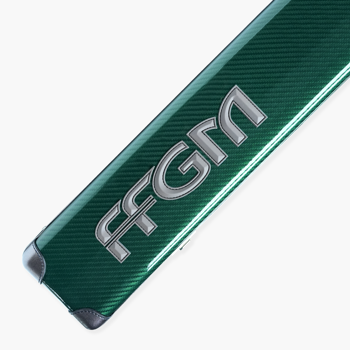 FFGM The Rocket Ronnie O'Sullivan 1 Piece 3 Slot Ultra Luxury Green Snooker and Pool Cue Case - Holds 3 x One Piece Cues
