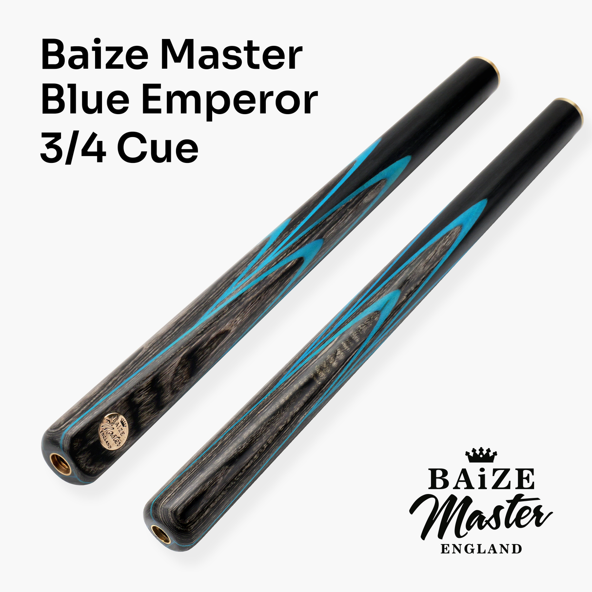 Baize Master ELECTRIC EMPEROR SNOOKER CUE SET with Case 2 x Extensions and Chalk