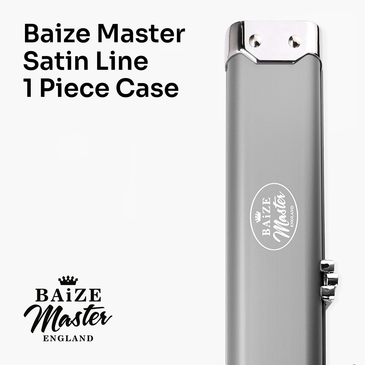 Baize Master SATIN LINE One Piece Luxury Snooker Pool Cue Case - Holds 2 Cues Cue & Case